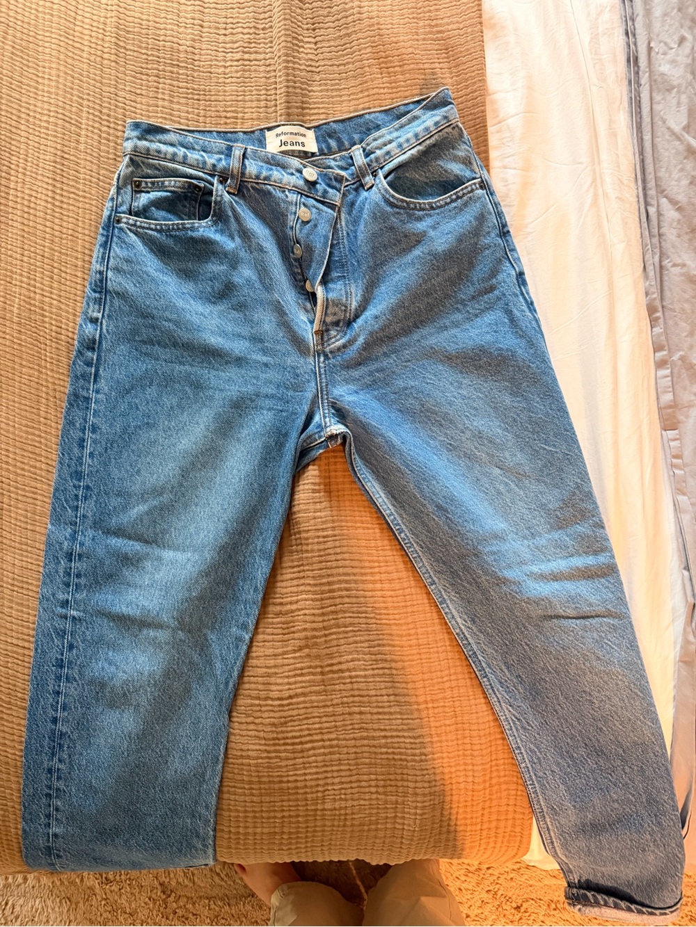 Reformation Cynthia High Rise Straight Jeans size 28